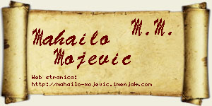 Mahailo Mojević vizit kartica